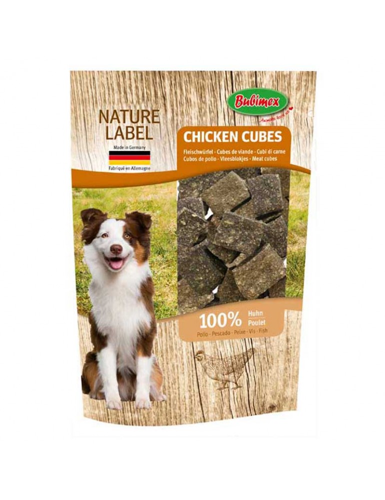 Cubes de viande de poulet pour chien bubimex