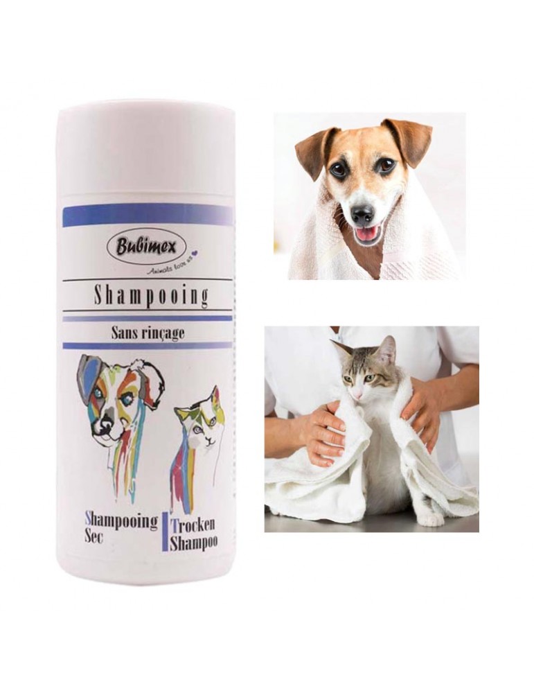 Shampoing sans rincage pour chien et chat bubimex