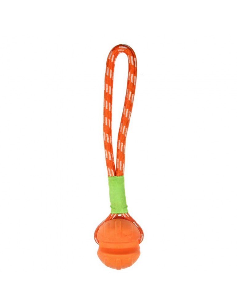 jouet pour chien corde avec balle bubimex